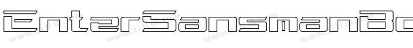 EnterSansmanBold字体转换