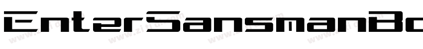 EnterSansmanBold字体转换