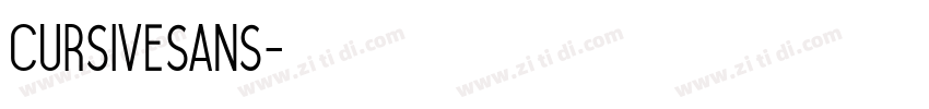 cursivesans字体转换