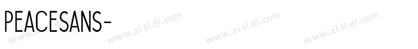 peacesans字体转换