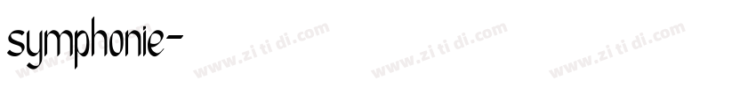 symphonie字体转换