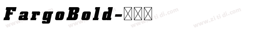 FargoBold字体转换