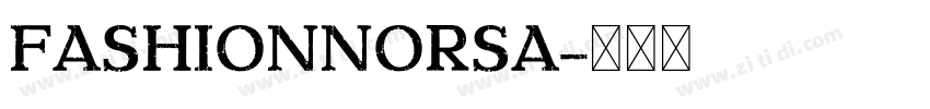 FashionNorsa字体转换