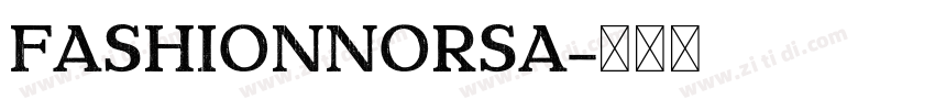 FashionNorsa字体转换