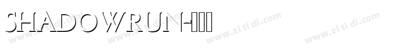 Shadowrun字体转换
