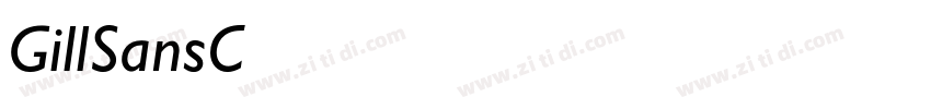 GillSansC字体转换