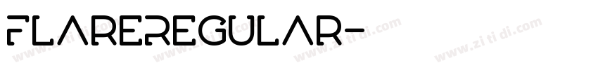 FlareRegular字体转换