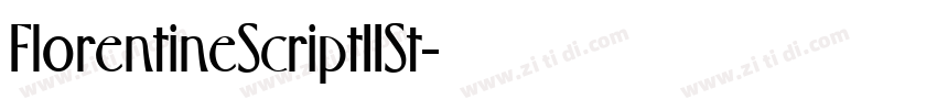 FlorentineScriptIISt字体转换