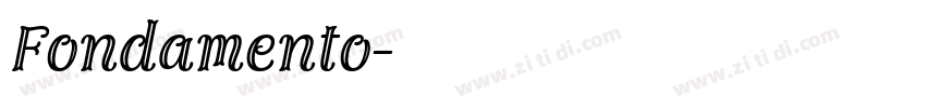Fondamento字体转换