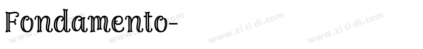 Fondamento字体转换