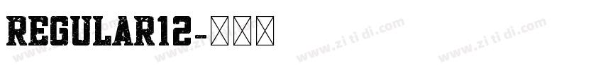 Regular12字体转换