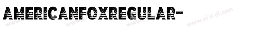AmericanFoxRegular字体转换