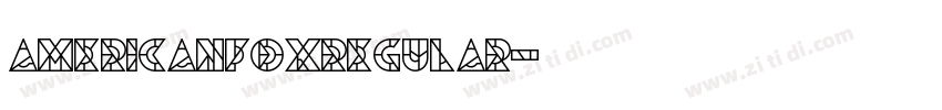 AmericanFoxRegular字体转换