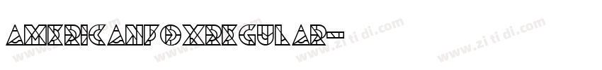 AmericanFoxRegular字体转换