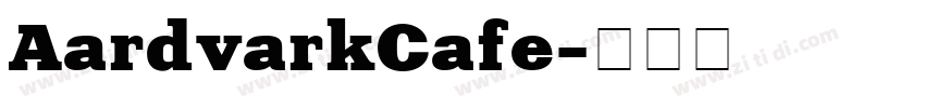 AardvarkCafe字体转换
