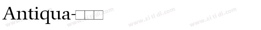 Antiqua字体转换