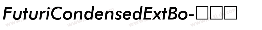 FuturiCondensedExtBo字体转换