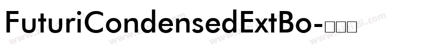 FuturiCondensedExtBo字体转换