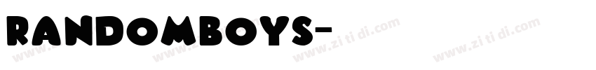 RandomBoys字体转换