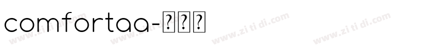 comfortaa字体转换