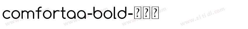 comfortaa-bold字体转换