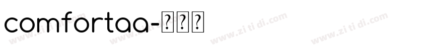 comfortaa字体转换