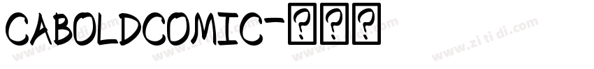 caboldcomic字体转换