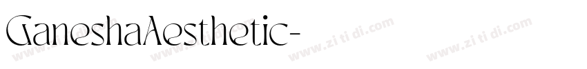 GaneshaAesthetic字体转换