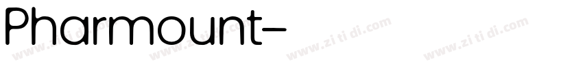 Pharmount字体转换