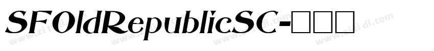 SFOldRepublicSC字体转换