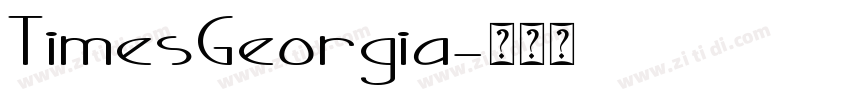 TimesGeorgia字体转换