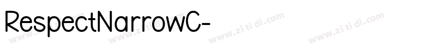 RespectNarrowC字体转换