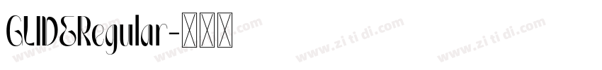 GLIDERegular字体转换
