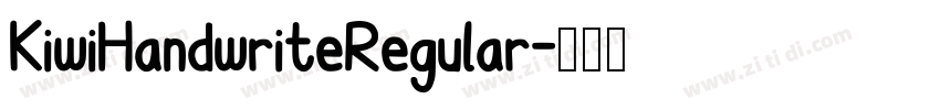 KiwiHandwriteRegular字体转换