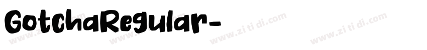 GotchaRegular字体转换