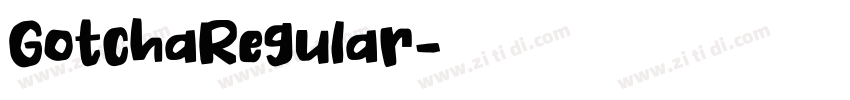 GotchaRegular字体转换