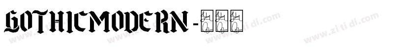 gothicmodern字体转换