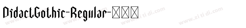 DidactGothic-Regular字体转换