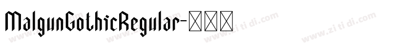 MalgunGothicRegular字体转换