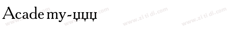 Academy字体转换