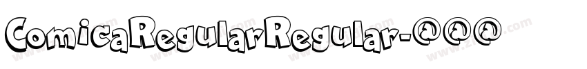 ComicaRegularRegular字体转换