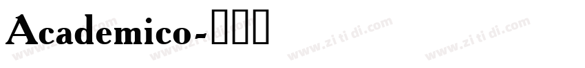 Academico字体转换