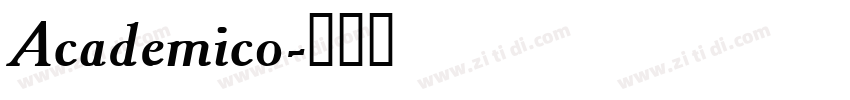 Academico字体转换