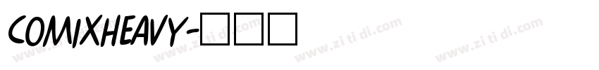 ComixHeavy字体转换