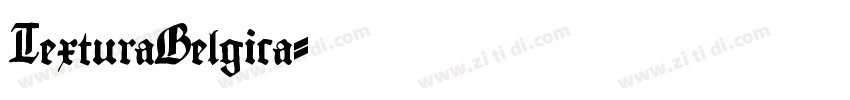 TexturaBelgica字体转换