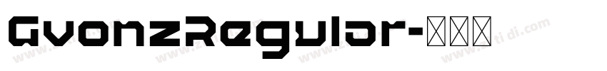 GvonzRegular字体转换