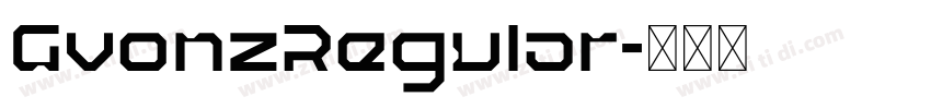 GvonzRegular字体转换