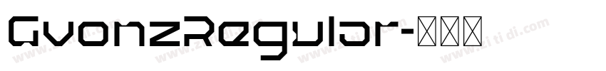 GvonzRegular字体转换