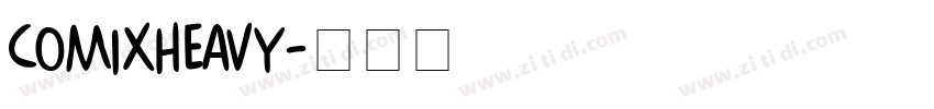 ComixHeavy字体转换