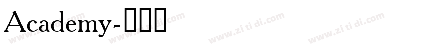 Academy字体转换